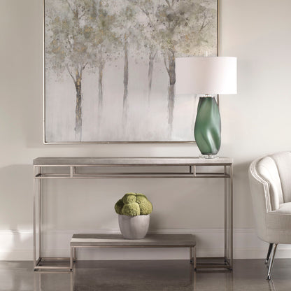 Clea - Console Table - Pearl Silver