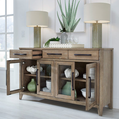 Breckenridge - Dining Buffet Server - Medium Brown