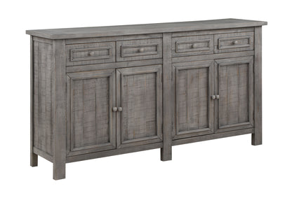 Keystone - Four Door Credenza - Gray