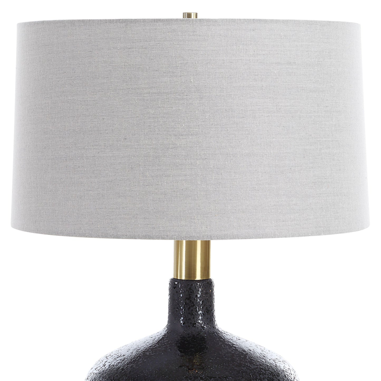 Flanagan - Mottled Gloss Table Lamp - Black