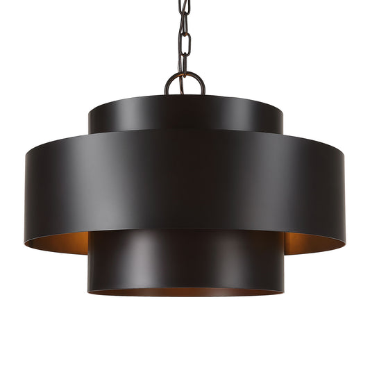 Youngstown - 4 Light Pendant - Dark Bronze