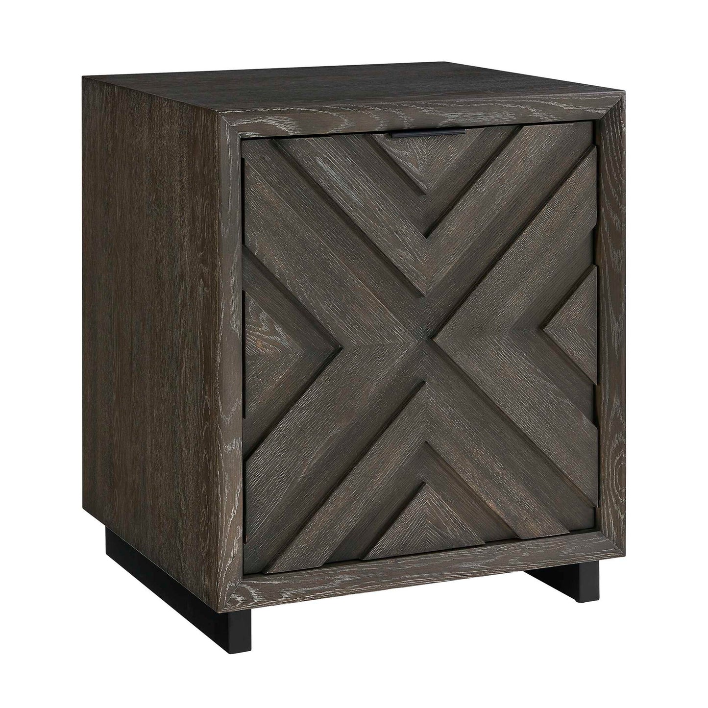 Barrett - Oak Cabinet - Dark Charcoal