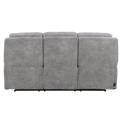 Linus - Zero Gravity Power Reclining Sofa - Hudson Gray