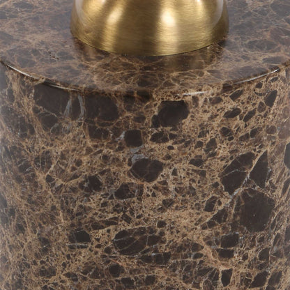 Verlin - Brass Drink Table - Black