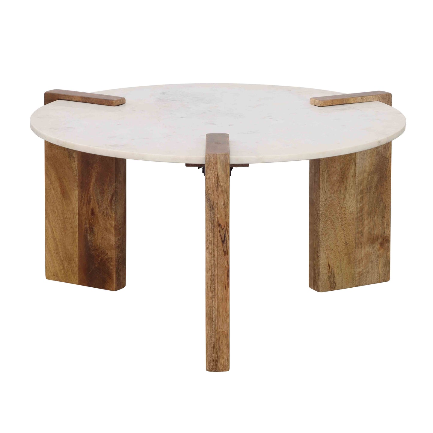 Emory - Cocktail Table - White / Natural