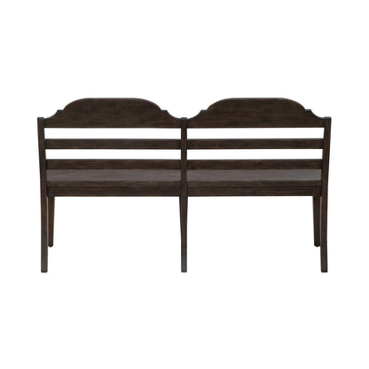 Paradise Valley - Ladder Back Bench (RTA) - Dark Brown