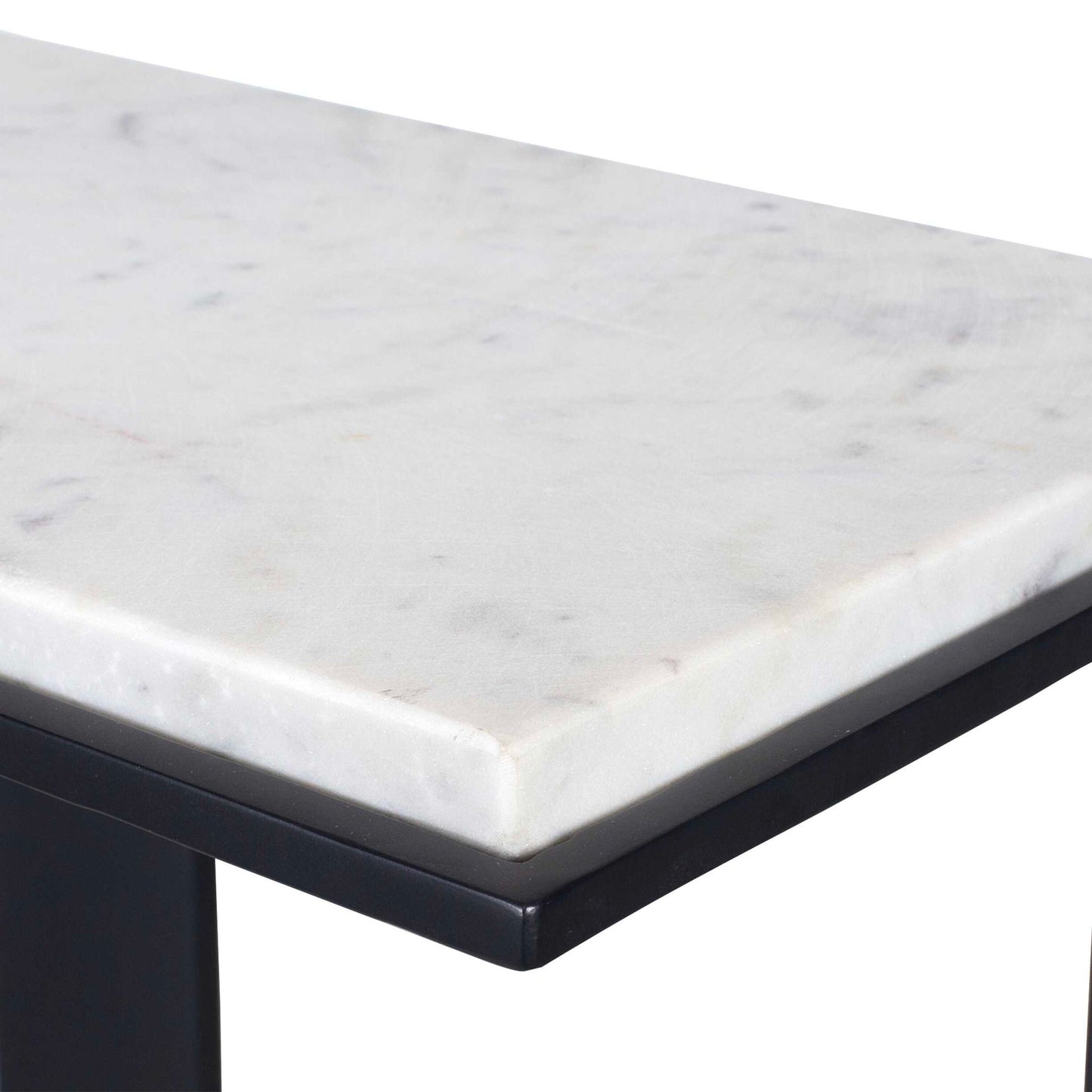 Kenora - Marble Accent Table - White