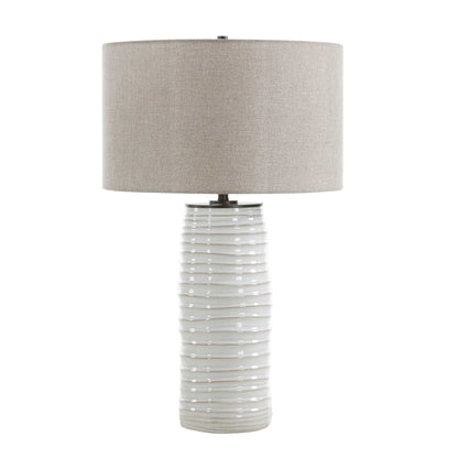 Barat - Ceramic Table Lamp - White
