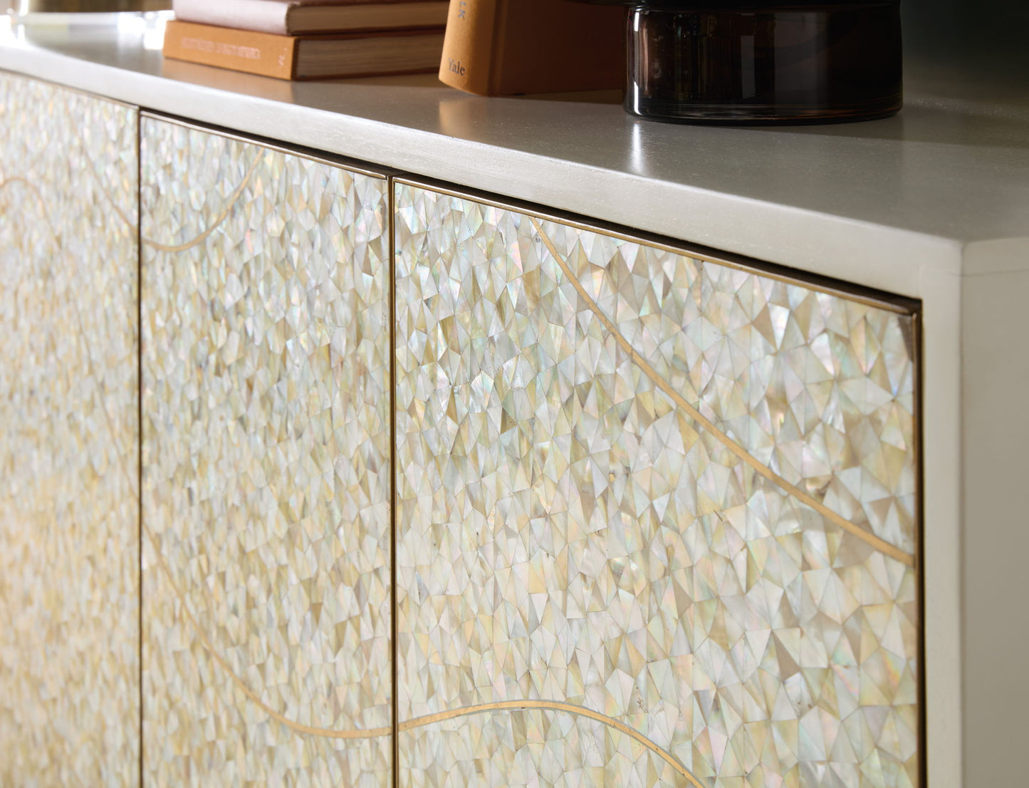 Melange - Shelly Credenza - White