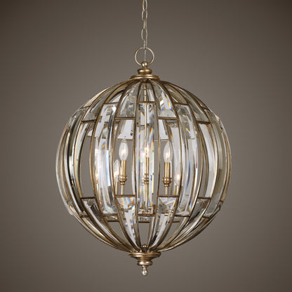 Vicentina - 6 Light Sphere Pendant - Gold