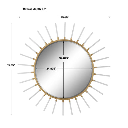 Oracle - Round Starburst Mirror