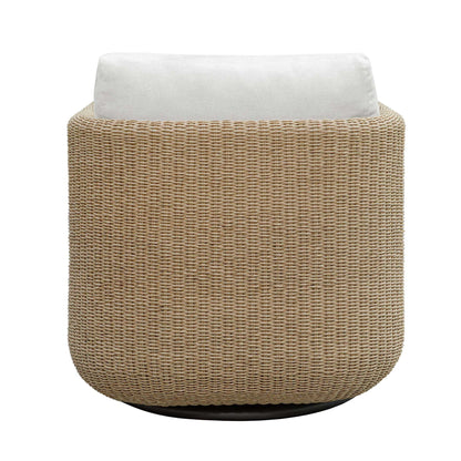 Santorini - Outdoor Swivel Lounge Chair - Brown