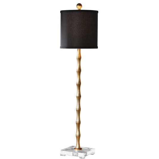 Quindici - Metal Bamboo Buffet Lamp - Black