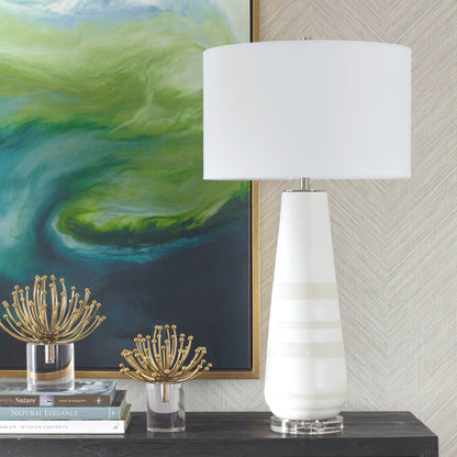 Santino - Crackled Ivory Table Lamp