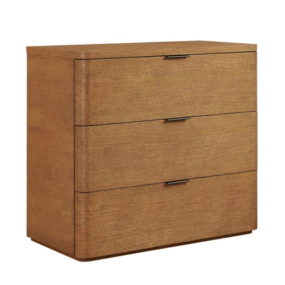 Duluth - Oak 3 Drawer Chest - Woodtone