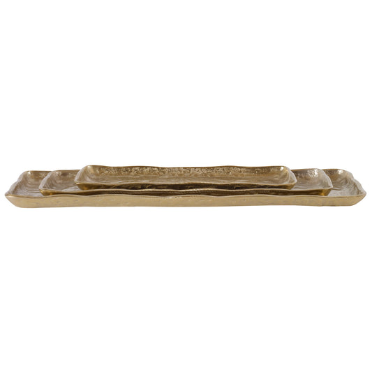 Artisan - Trays (Set of 3) - Antique Gold