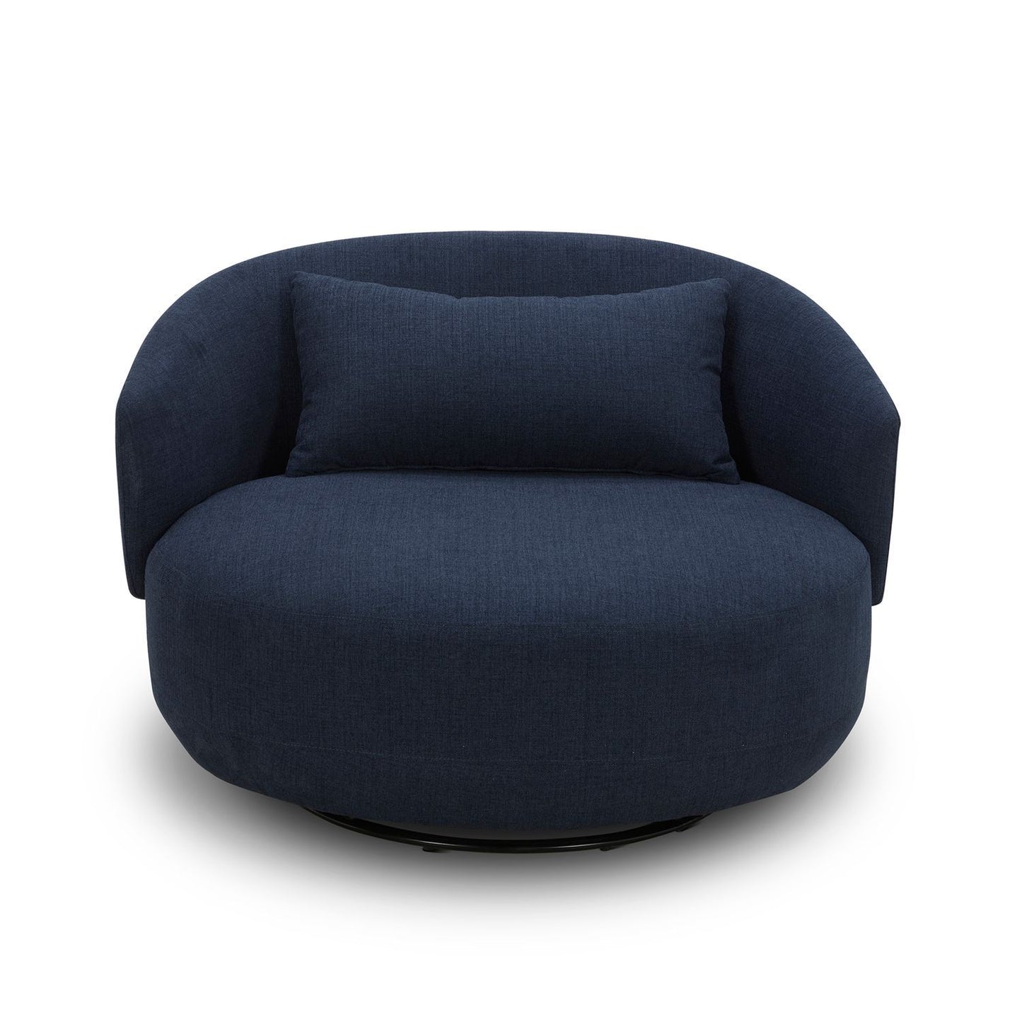 Haley - Upholstered Swivel Cuddler Chair
