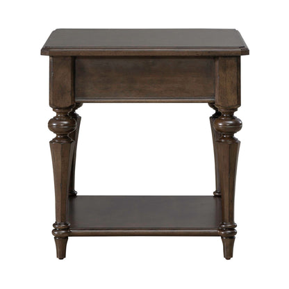 Arden Road - Drawer End Table - Satin Cherry