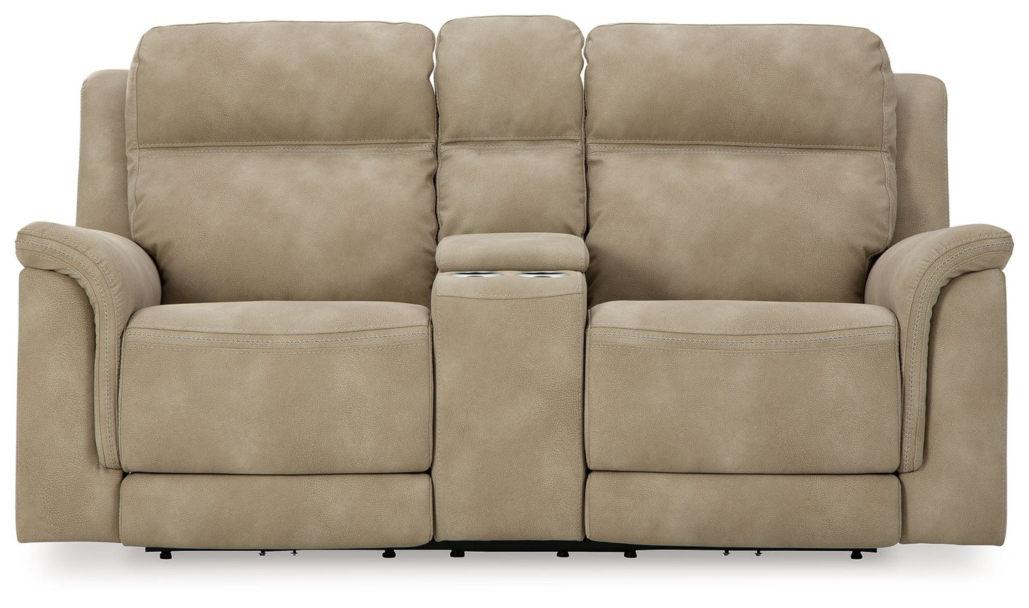 Next-Gen Durapella - Reclining Power Loveseat With Console