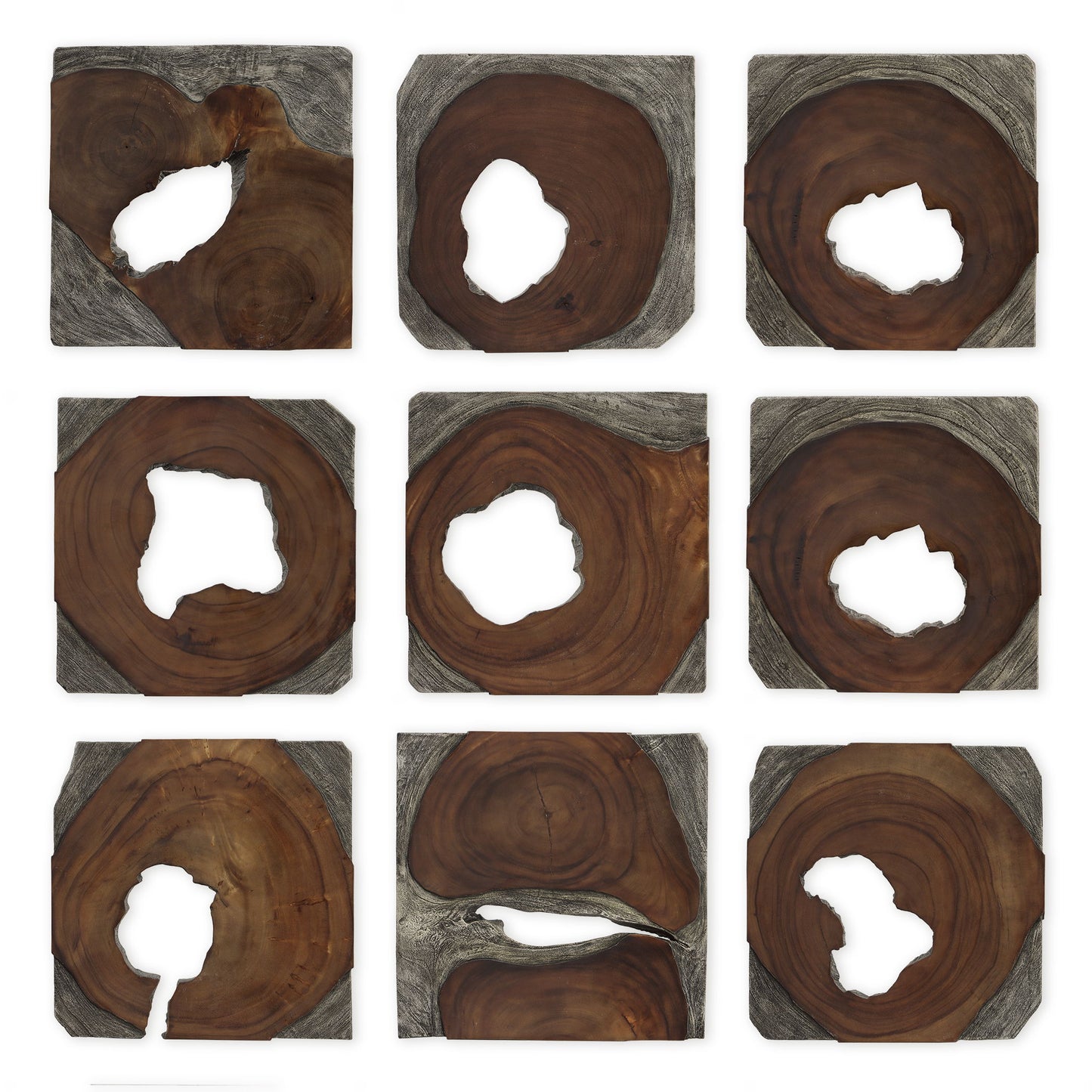 Jungle - Wood Paneled Wall Art (Set of 9)