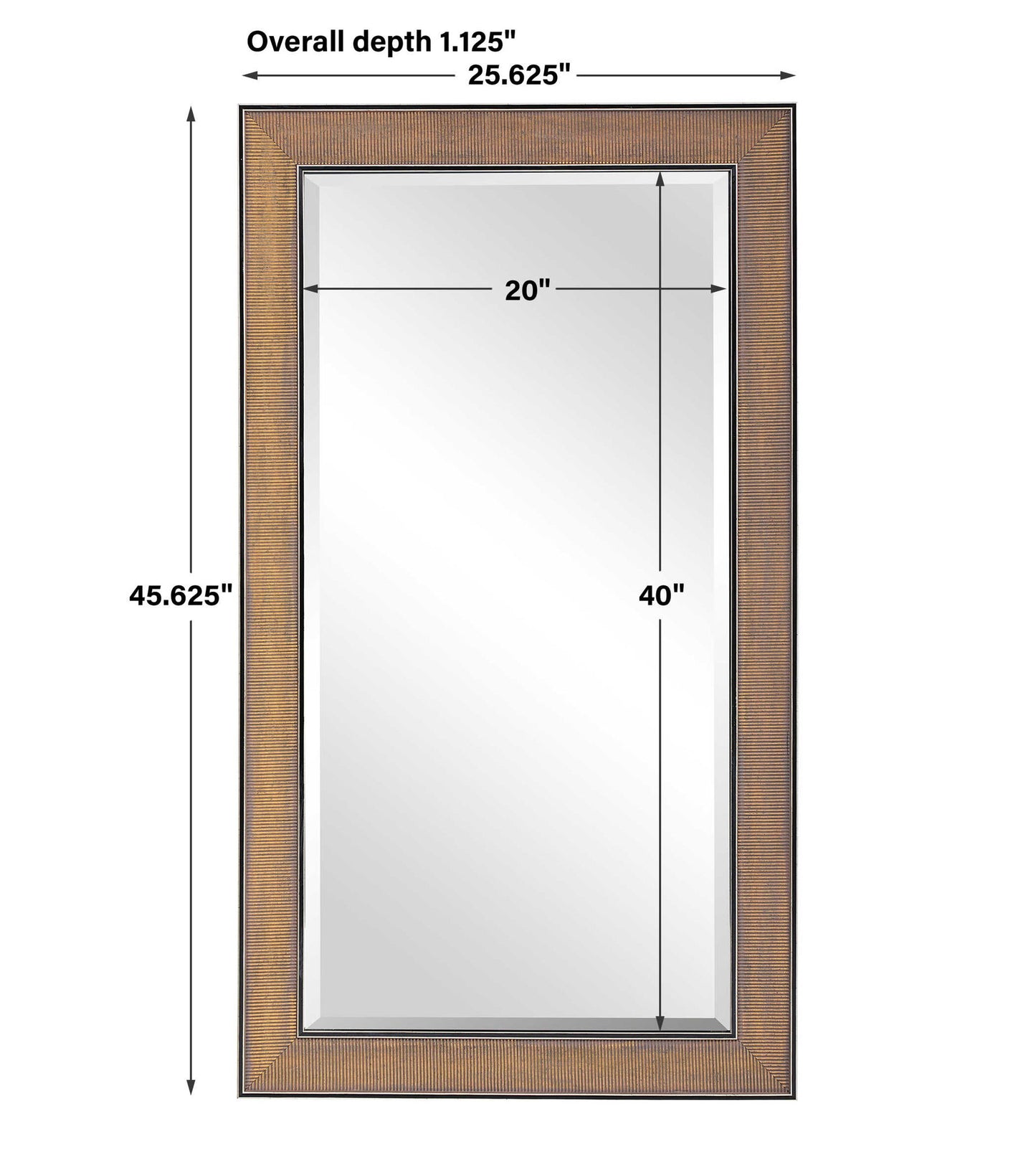 Valles - Rust Mirror - Golden