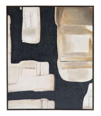 Feyville - Wall Art - Black / Brown / Cream