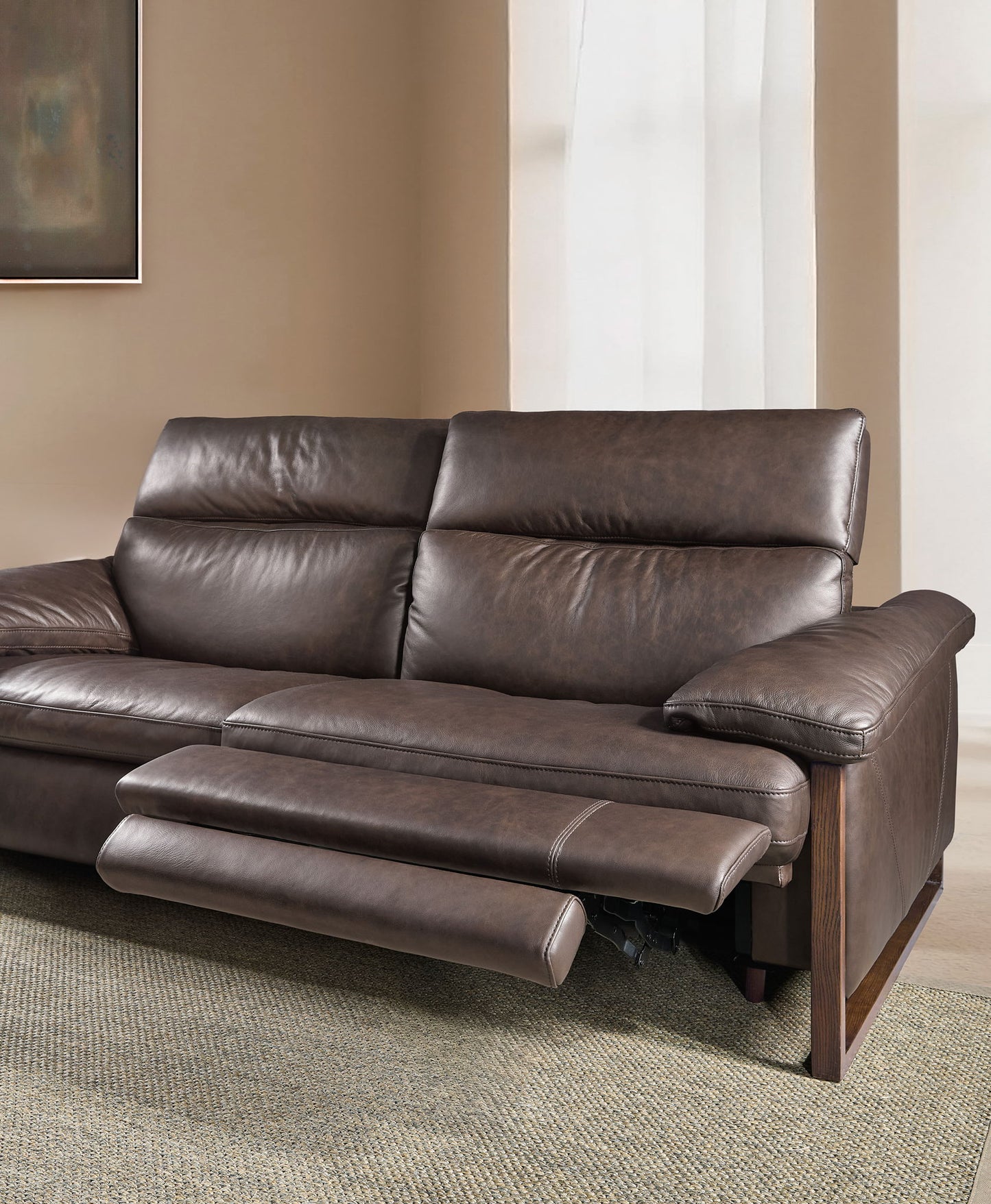 Jericho - Power Sofa With Power Headrest - Brown