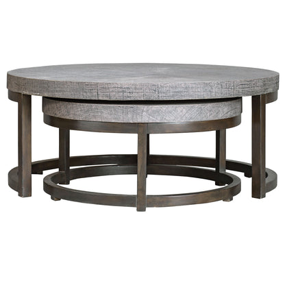 Aiyara - Nesting Tables (Set of 2) - Gray
