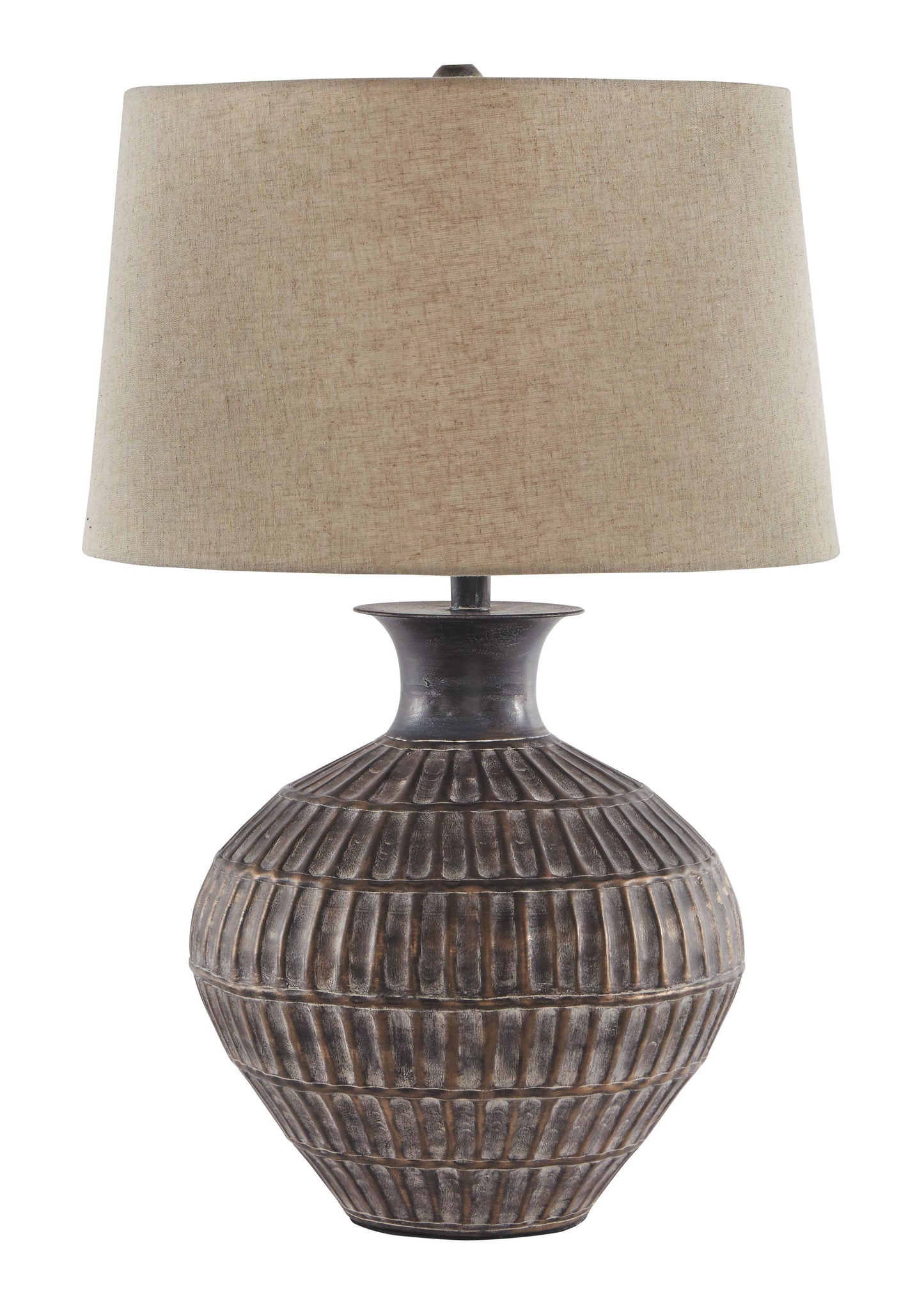 Magan - Antique Bronze Finish - Metal Table Lamp