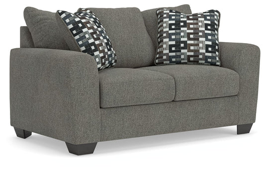 Triston-Peaks - Loveseat - Suede