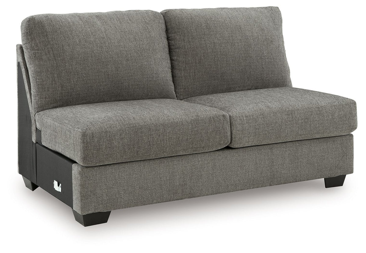 Clarington - 2 Pc. - 3-Piece Sectional And Oversized Ottoman - Greystone