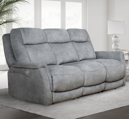 Linus - Zero Gravity Power Reclining Sofa - Hudson Gray