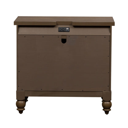 Americana Farmhouse - Bedside Chest With Charging Station
