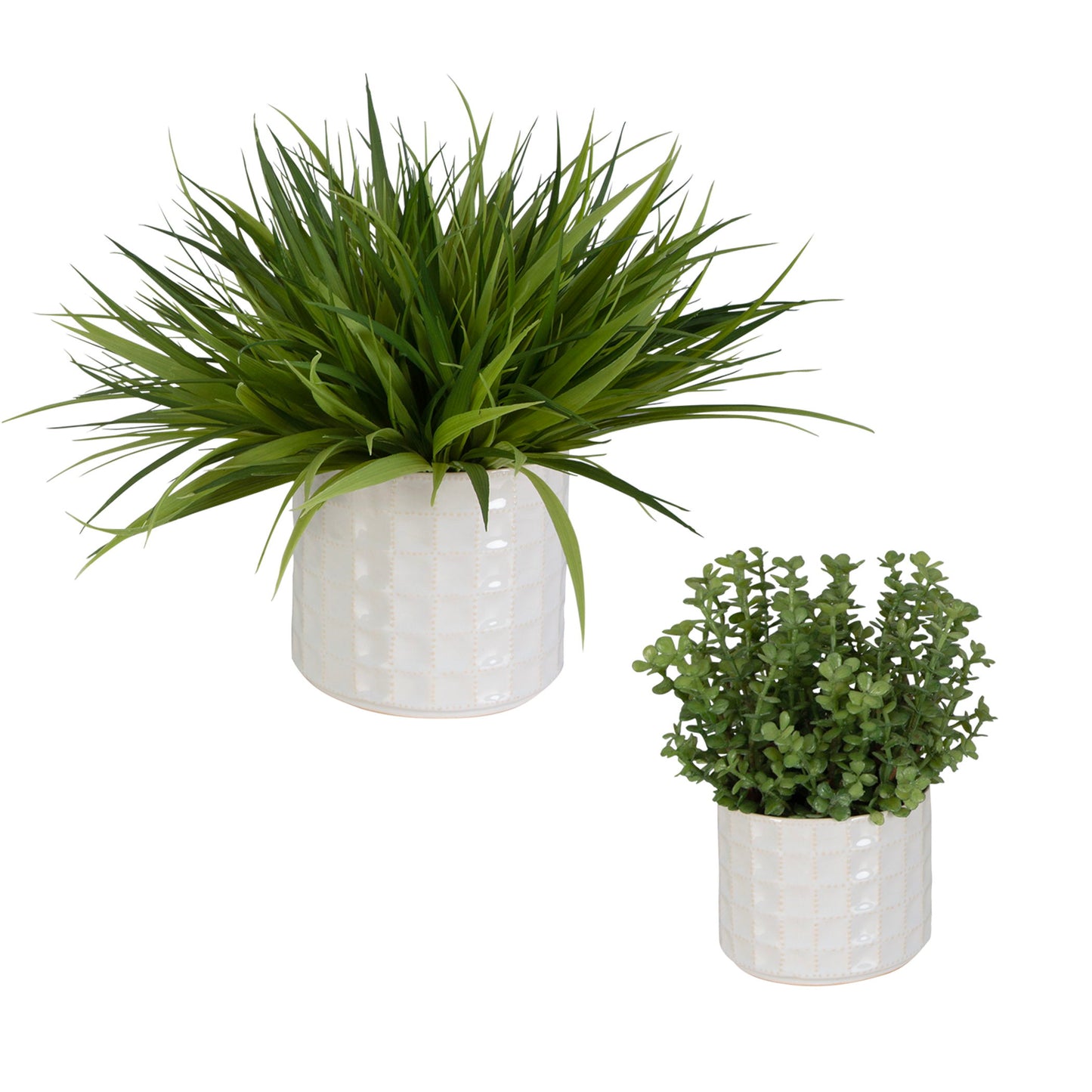 Edgewood - Greenery (Set of 2) - Pearl Silver