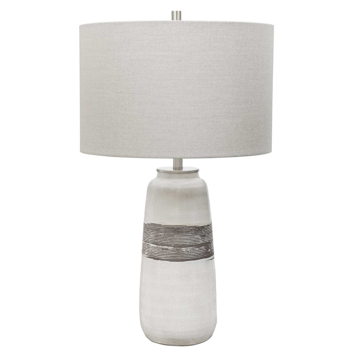 Comanche - Crackle Table Lamp - White
