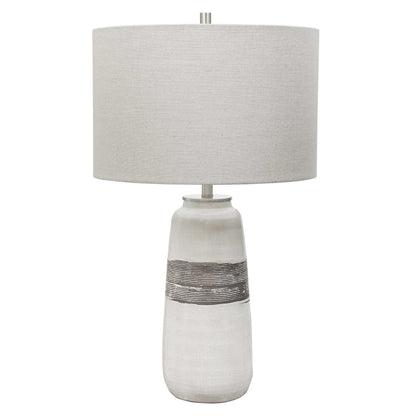 Comanche - Crackle Table Lamp - White