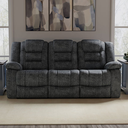 Bolton - Manual Reclining Sofa - Misty Storm