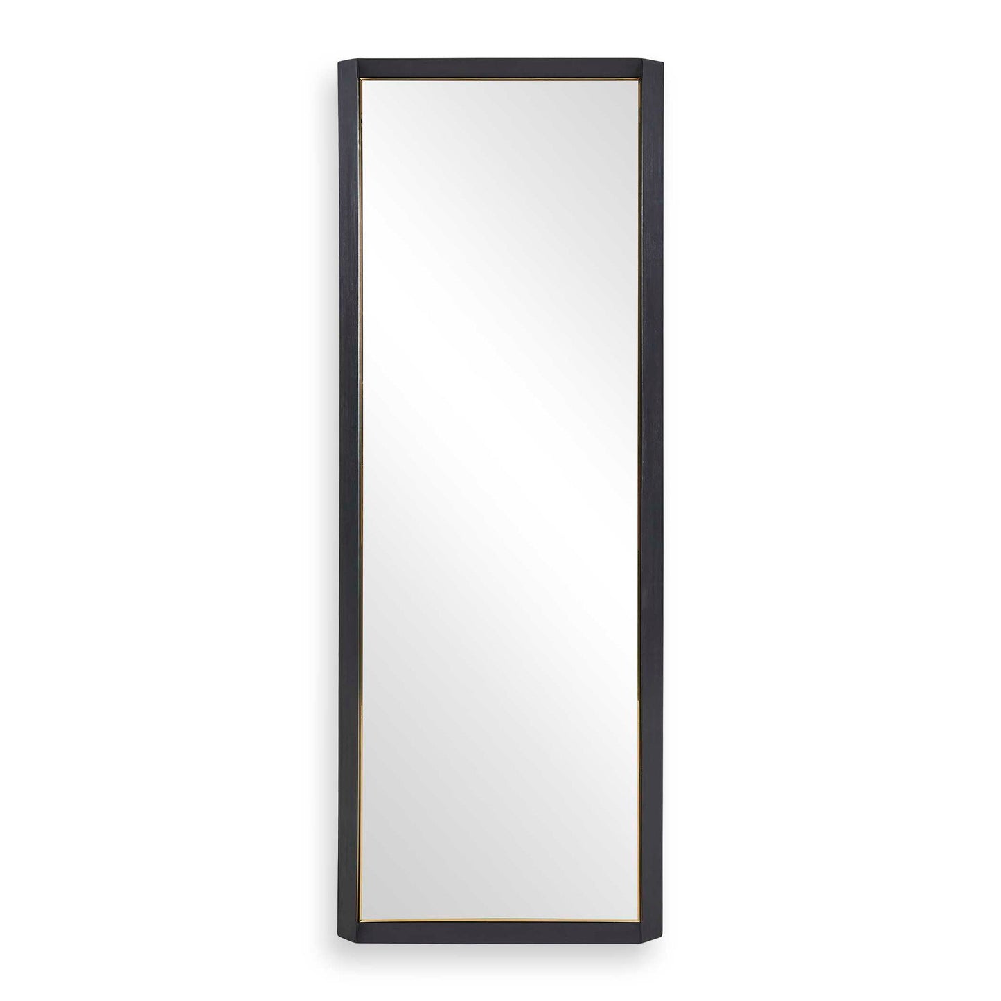 Stenton - Tall Wooden Mirror - Black
