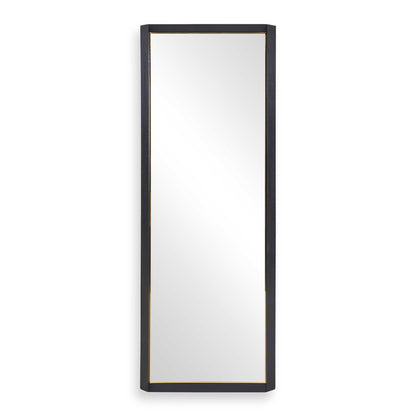 Stenton - Tall Wooden Mirror - Black