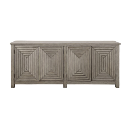 Spalding - Four Door Credenza - Gray