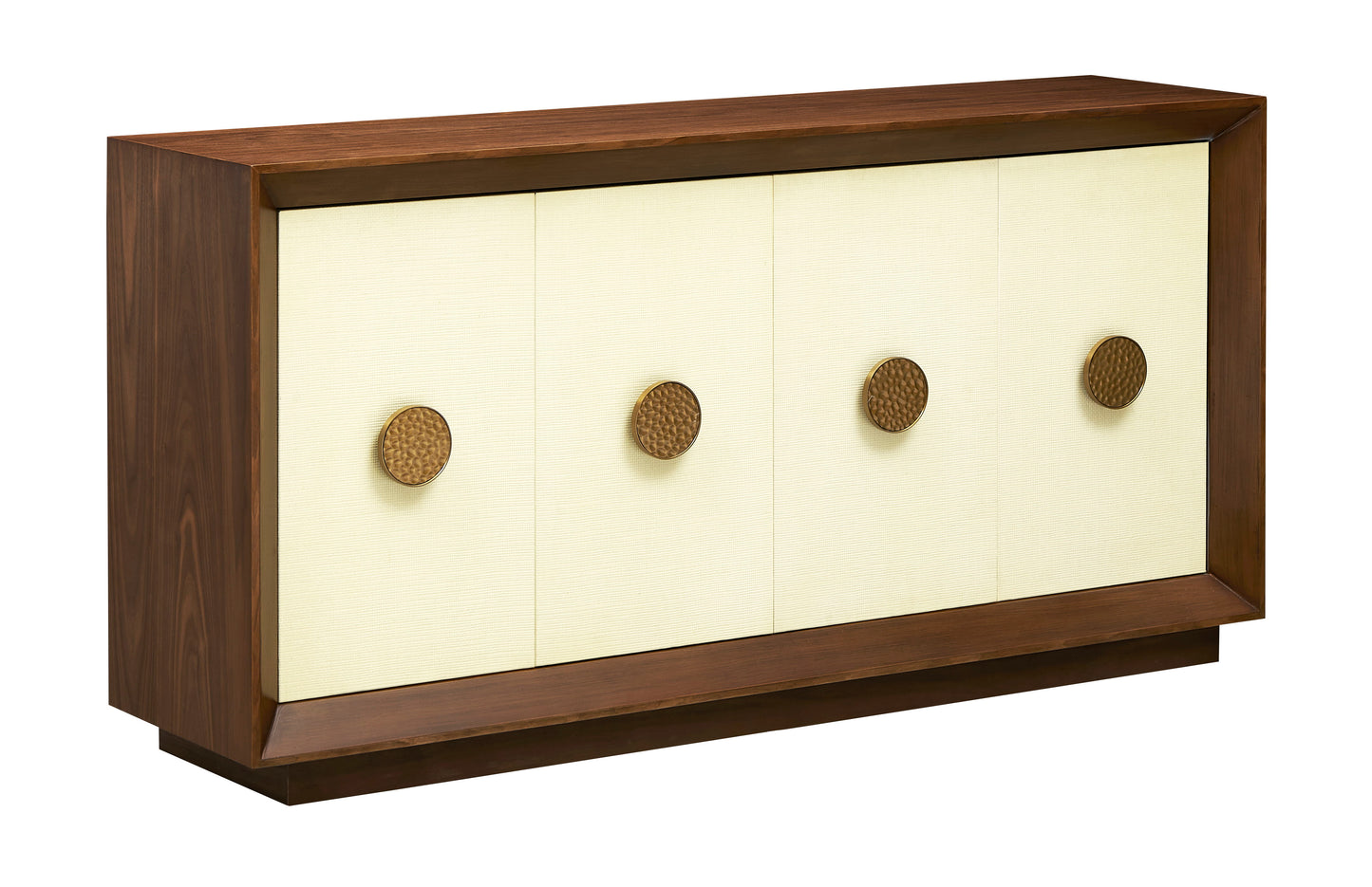 Shelburne - Four Door Credenza - Walnut / Cream