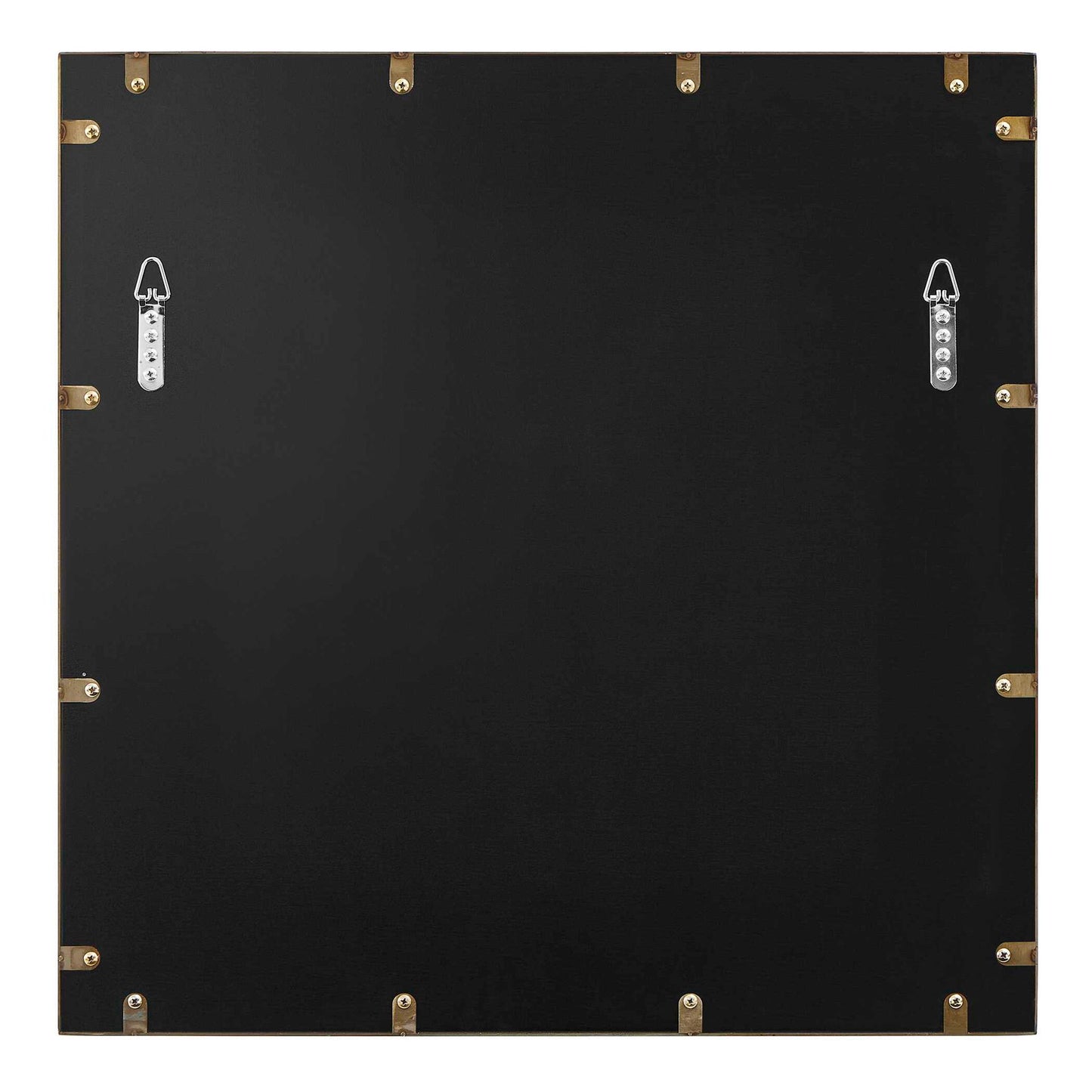 Fredric - Square Antique Mirror - Brass