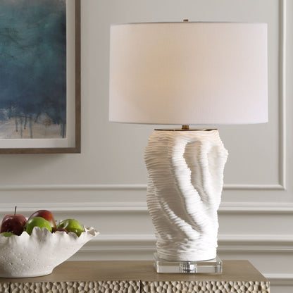 Stratified - White Table Lamp