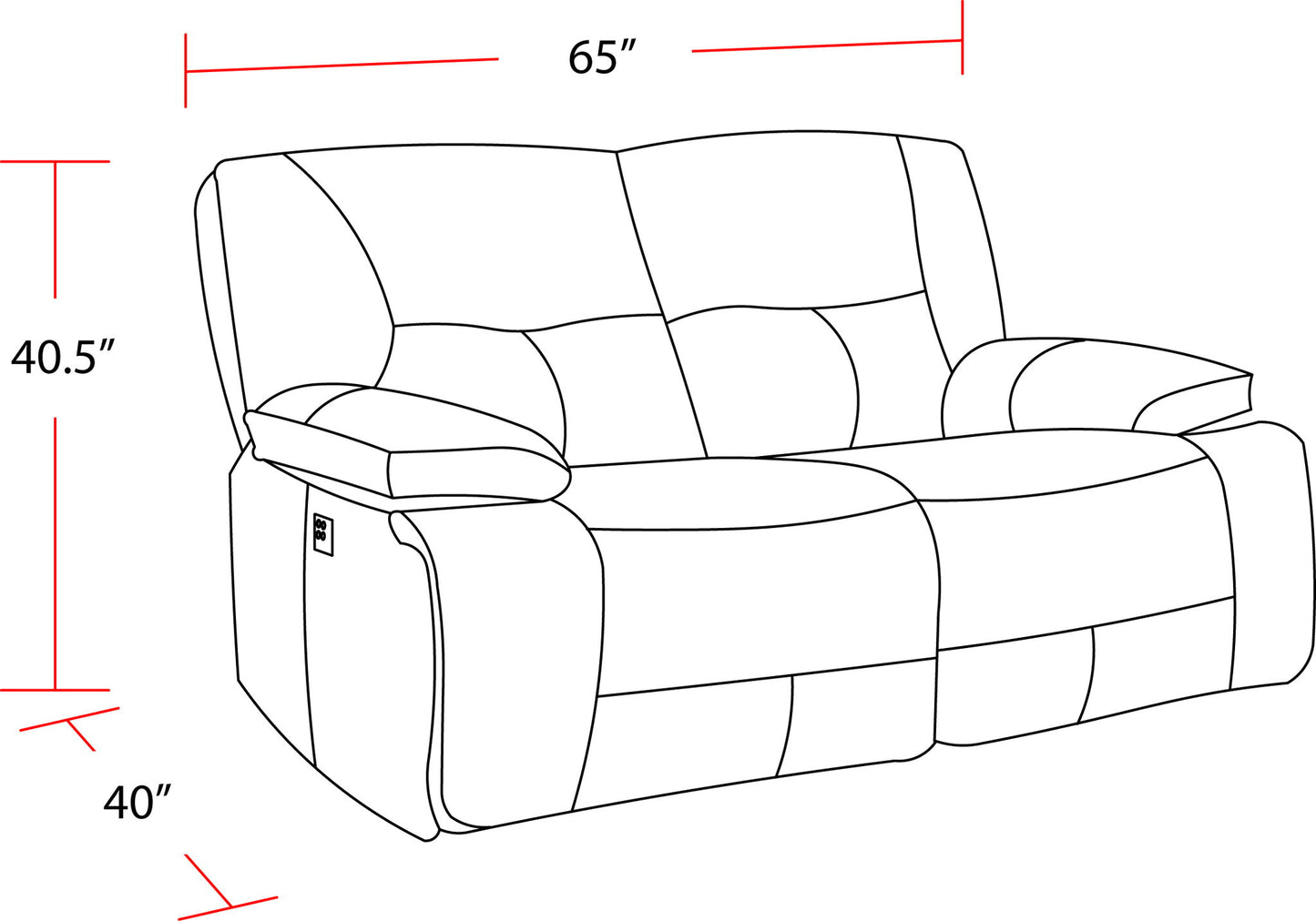 Spartacus - Power Loveseat