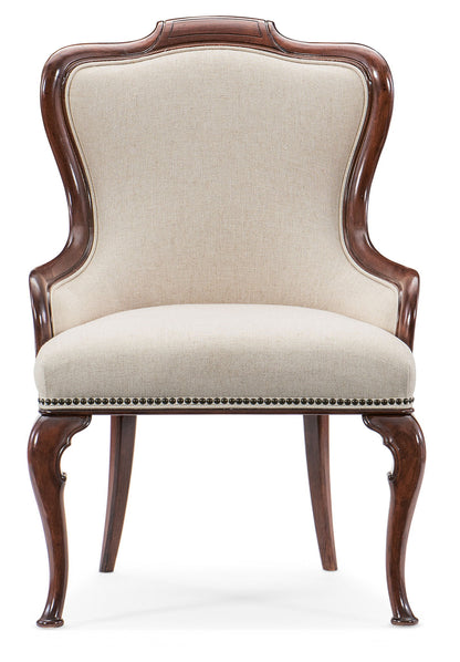 Charleston - Upholstered Arm Chair (Set of 2) - Dark Brown