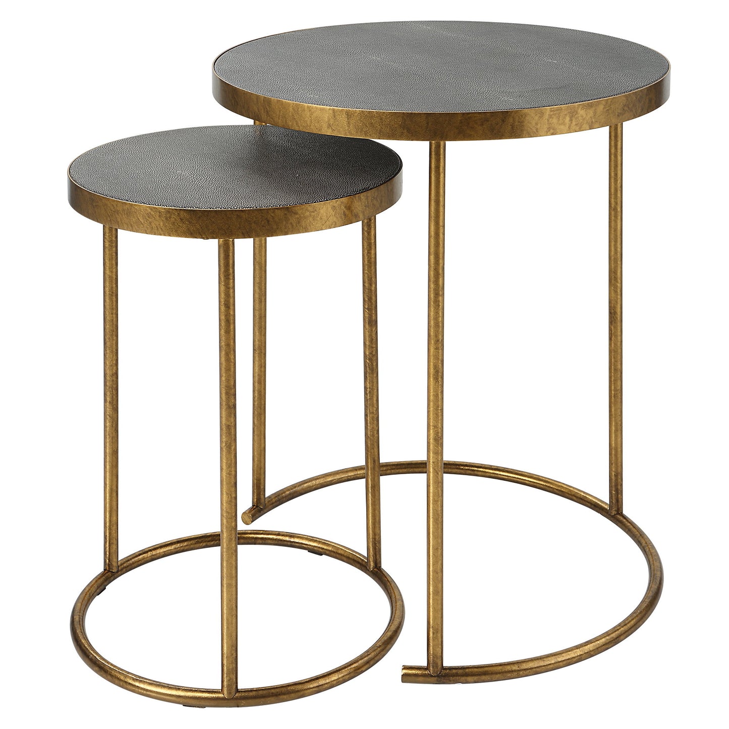 Aragon - Brass Nesting Tables (Set of 2)