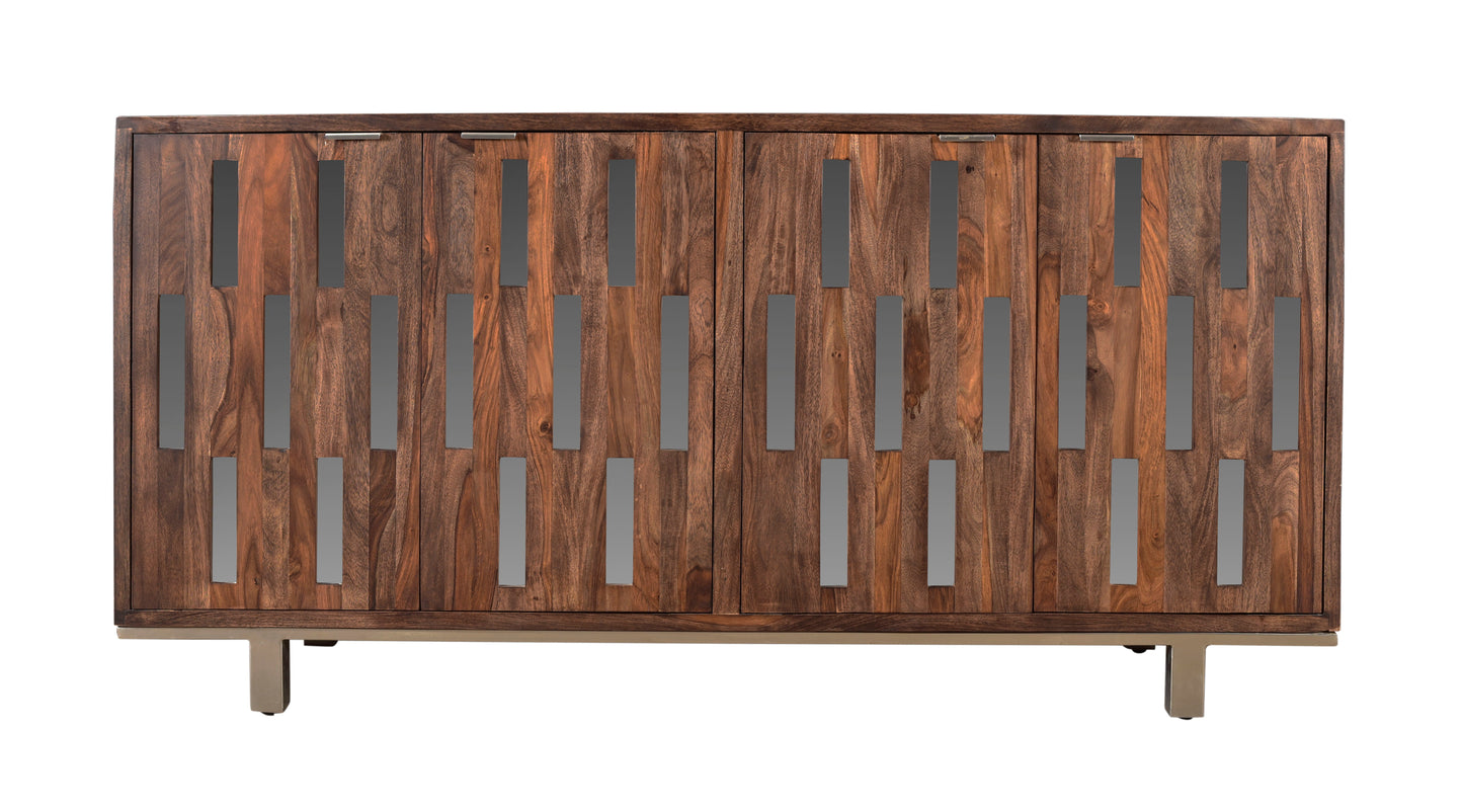 Brownstone - Four Door Credenza - Nut Brown