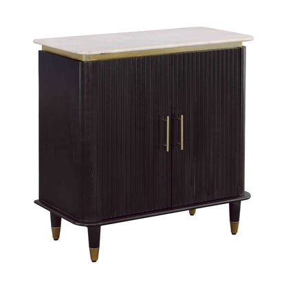 Carlyle - Two Door Cabinet - Black / Gold