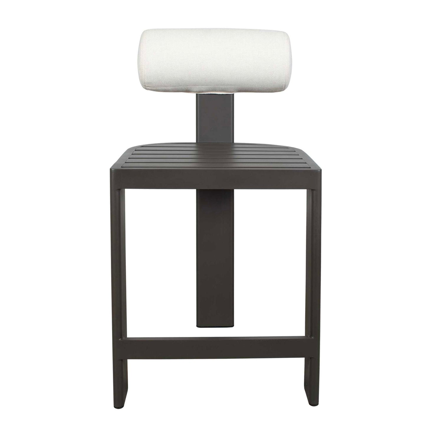 Bolster Back - Outdoor Counter Stool - White