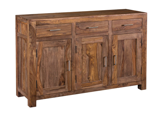 Shane - Three Door Three Drawer Sideboard - Nut Brown